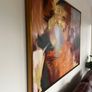 Large Abstract Canvas Wall Art - Gold Leaf Effect Image 4