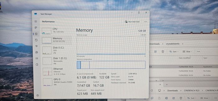 Ddr 4 4x 32gb 3200mhz