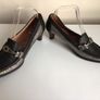 Garten Ladies Black and silver Leather upper and Lined Court shoes Eu 40 Uk 6.5 Image 2
