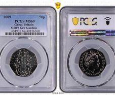 Great Britain 2009 Kew Gardens 50p Coin PCGS MS69