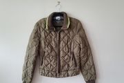 Quilted bomber jacket