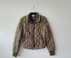 Quilted bomber jacket