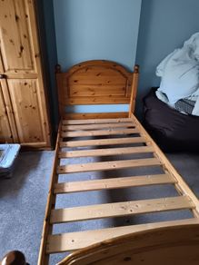 Single Pine Bed