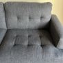 Grey Fabric 3 Seater Sofa Image 6