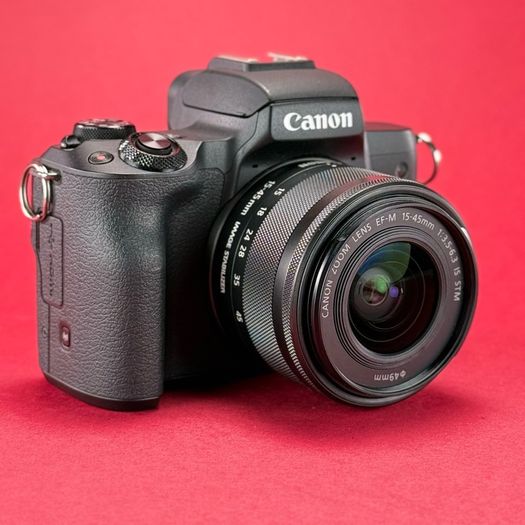 Canon EOS M50 Mirrorless Digital Camera with EF-M 15-45mm Lens