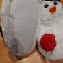 Christmas novelty snowman slippers M Image 4