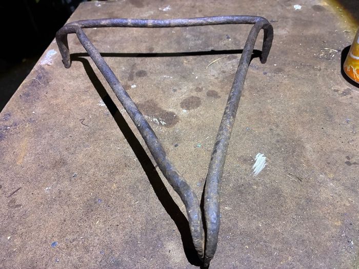 Antique cast iron tripod