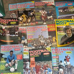 bunch of Football Scot magazines from 1970/71