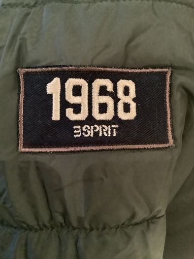 Boys dark green padded jacket with hood
