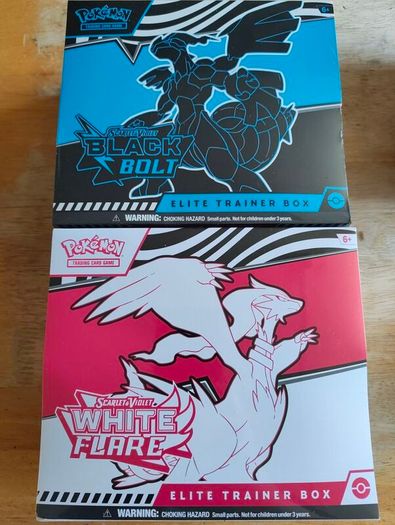 Pokemon Tcg Scarlet and Violet Black Bolt and White Flare Elite Trainer Box ETB