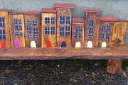 Rustic Village Floating Shelf / Display