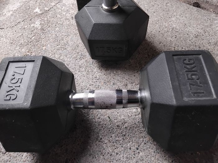 17.5kg dumbbells