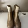 River island heeled boot with side zip Image 2
