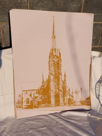 9 large sepia toned Dublin prints
