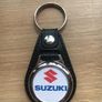 Synthetic leather Suzuki key ring with trolley token Image 2