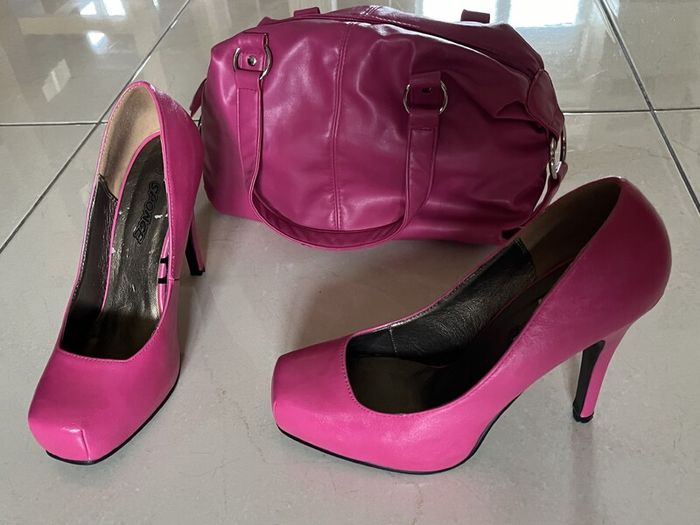 Pink High Heel Ladies Shoes