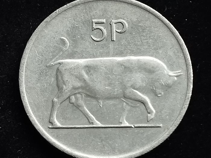 Ireland - 1976 - 5 Pence  - Bull - KM.22 - [2008]