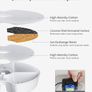 FREE EXPRESS SHIPPING Cat Water Fountain, Cat Fountain with LED Light and Activated Carbon Filter, 2L Pet Water Fountain Cat Bowl, Gray Image 5