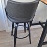 Bar stools dark grey Image 4