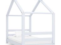 main image for ad Kids Bed Frame White Solid Pine Wood 70x140 cm