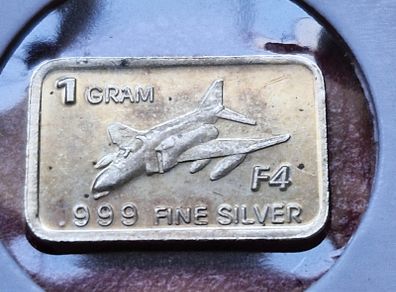 F4  1 gram .999 Silver Bar