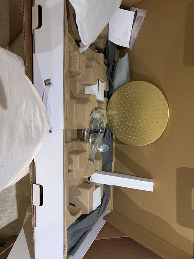Brushed brass shower aqualla