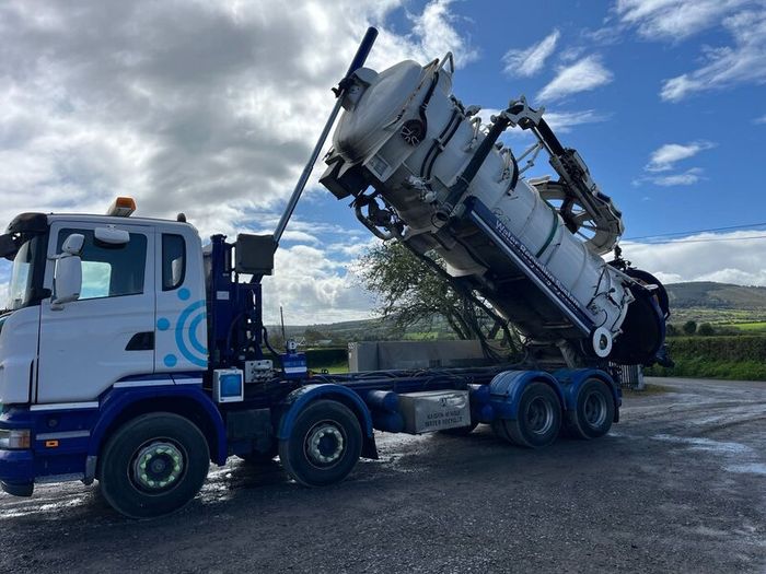 Scania  R420 Vac / drain jet truck - In test