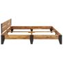 Bed Frame Solid Acacia Wood with Brushed Finish 180x200 cm Image 2