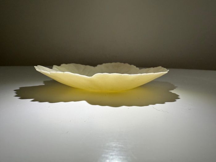 Vintage Belleek Fermanagh Ireland Leaf Dish (4th Mark)
