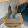 Dorothy Perkins Turquoise Faux-suede Platform Court Shoes Size UK 4 / EU 37 Image 2