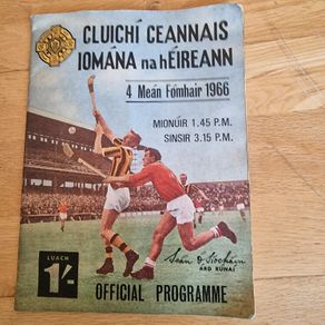 1966 All-Ireland Hurling Final Programme  Official GAA