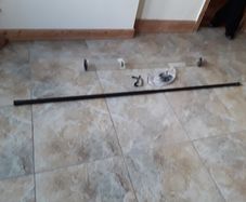 black metal pole