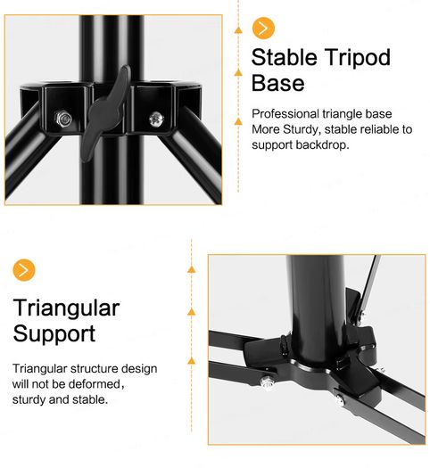 150cm Photography Tripod Light Stands With 1/4 Screw Head Adjustable Light Stand Photo Tripod For Phone Ring Light Photo Studio