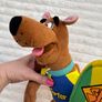 Scooby Doo Surfer Dog Stuffed Plush Toy with Green Surf  Approx. 27 cm. Used Damaged Please see photos Image 7