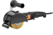 Burnishing Polishing Machine, 1300W 6 Variable Speed Surface Conditioning Tool, Handheld Electric Metal Burnishing Machine with Steel Wire Burnishing Wheel for Stainless Steel, Metal