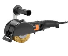 Burnishing Polishing Machine, 1300W 6 Variable Speed Surface Conditioning Tool, Handheld Electric Metal Burnishing Machine with Steel Wire Burnishing Wheel for Stainless Steel, Metal