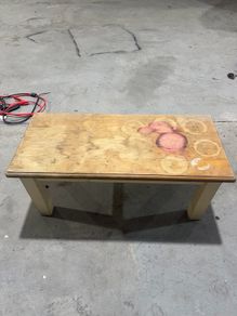 coffee table needs fresh paint