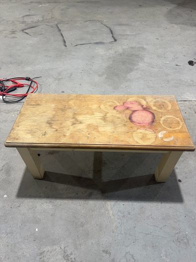 coffee table needs fresh paint