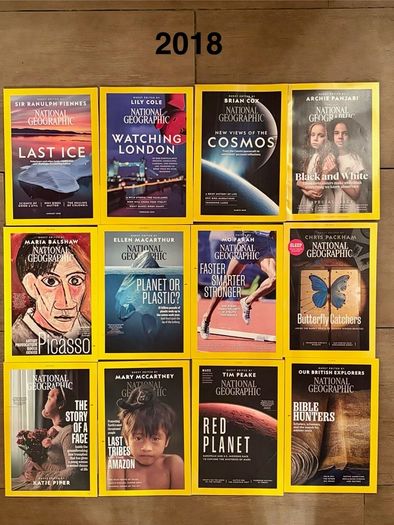 National Geographic 2018 Magazines