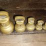 Antique/vintage brass weights set Image 3