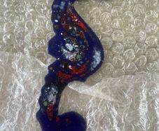 Vintage Handmade Enamel Seahorse