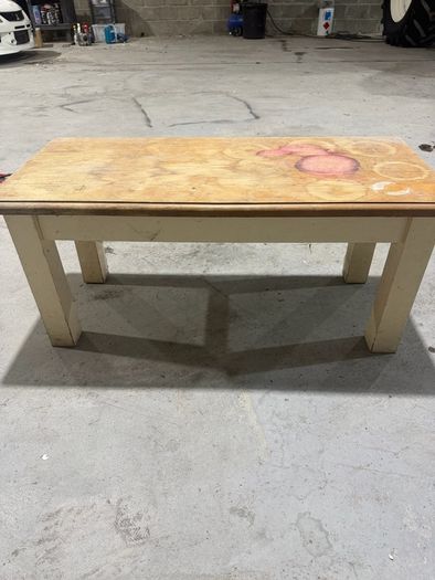 coffee table needs fresh paint