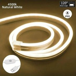 USB Touch Sensor LED Neon Sign Light Strip 5V USB Dimmable Waterproof Neon Lamp Flexible Tape Silicone Bedroom Backlight DIY Decor