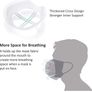3D Face Mask Inner Support for better breathing Image 3