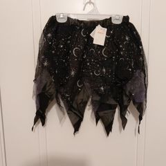 Halloween glitter lurex fancy dress skirt