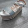 Silver two part platform sandal 3 for 2 on all clothing, jewellery and footwear Image 9