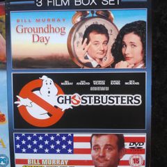 Bill Murray Dvd Set- Ghostbusters, Groundhog Day, Stripes Classic Comedy