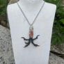 1 Crow Claws Soldered with the most beautiful Opal in Matrix Talisman Image 2