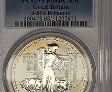 Great Britain Silver Proof 2001 1oz Britannia Una and the Lion PCGS PR68DCAM