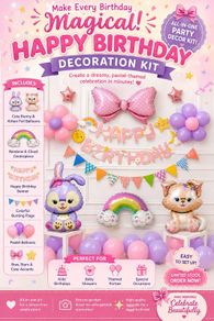 Birthday decoration kit
